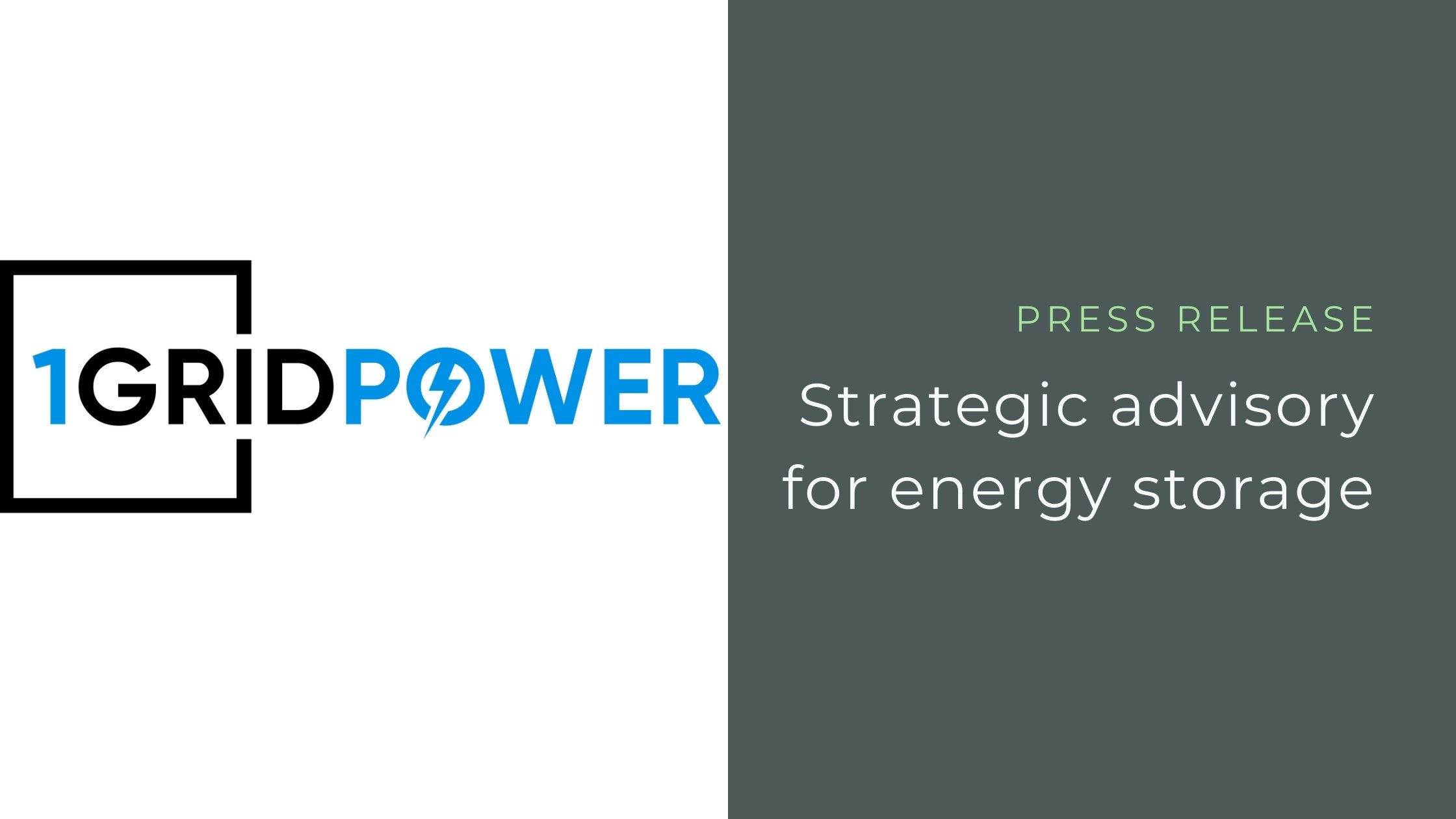 Read more about the article 1GridPower™ announces strategic agreement for analytics and advisory
